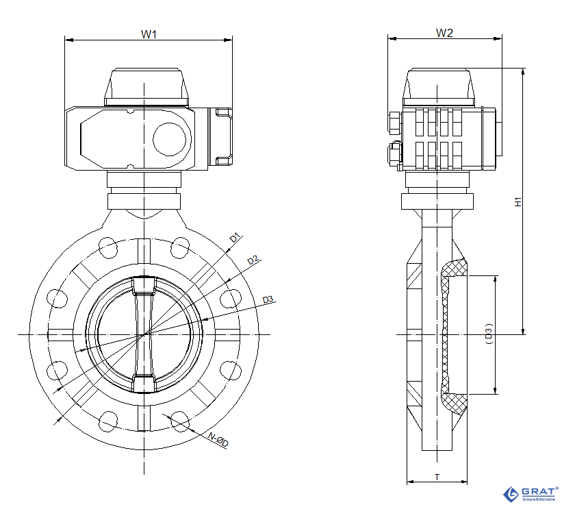 电动塑料蝶阀 3 1 210425105J2605