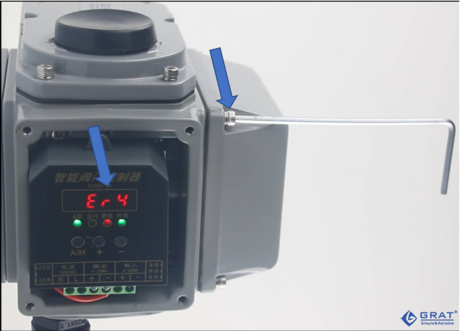 电动执行器的阀门控制器出现Er3/Er4,如何解决? 2 1 23030Q12301600