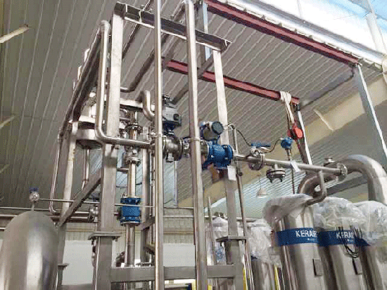 GRAT电动V型调节阀球阀在食品行业中的应用现场 2 1050141F1 0