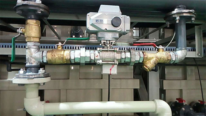 螺纹式电动V型球阀在铝箔行业中的应用 2 14023W920 0