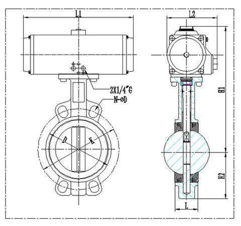 气动蝶阀 3 1Q4325445 0