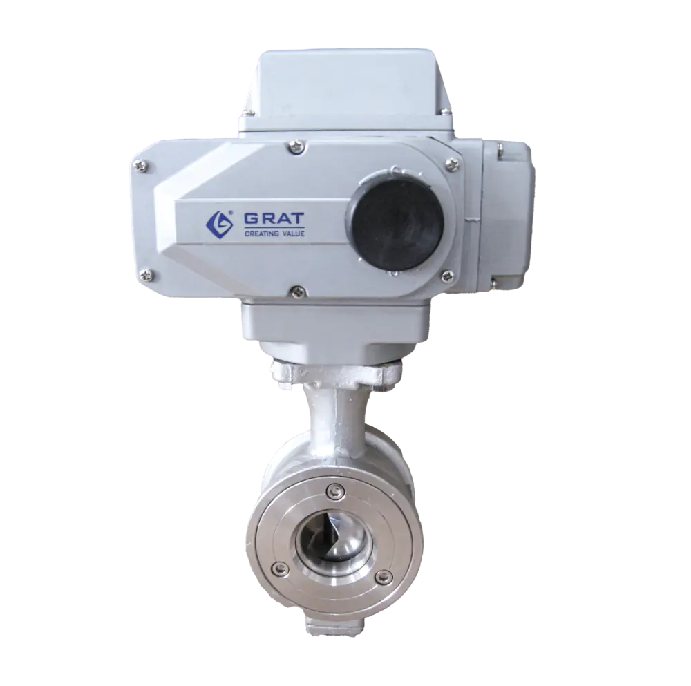 电动V型调节阀 2 EHV系列硬密封电动V型调节球阀