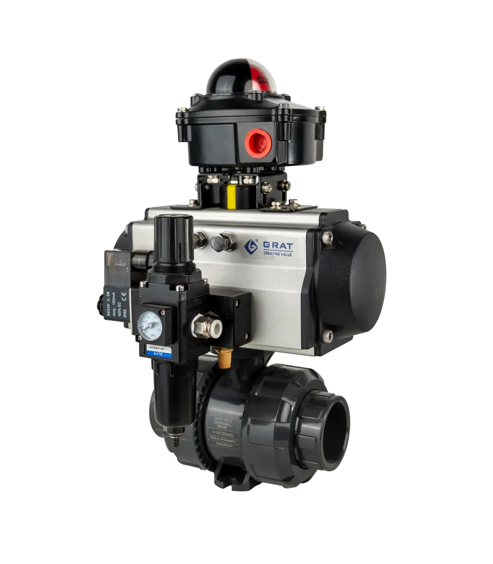 气动塑料球阀 4 气动塑胶防腐球阀2