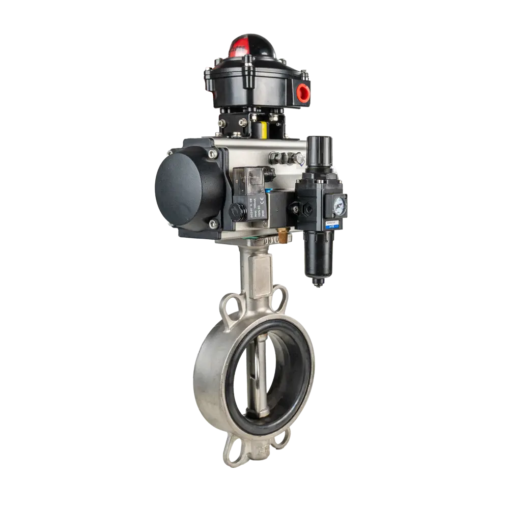 气动软密封蝶阀 3 气动对夹蝶阀3