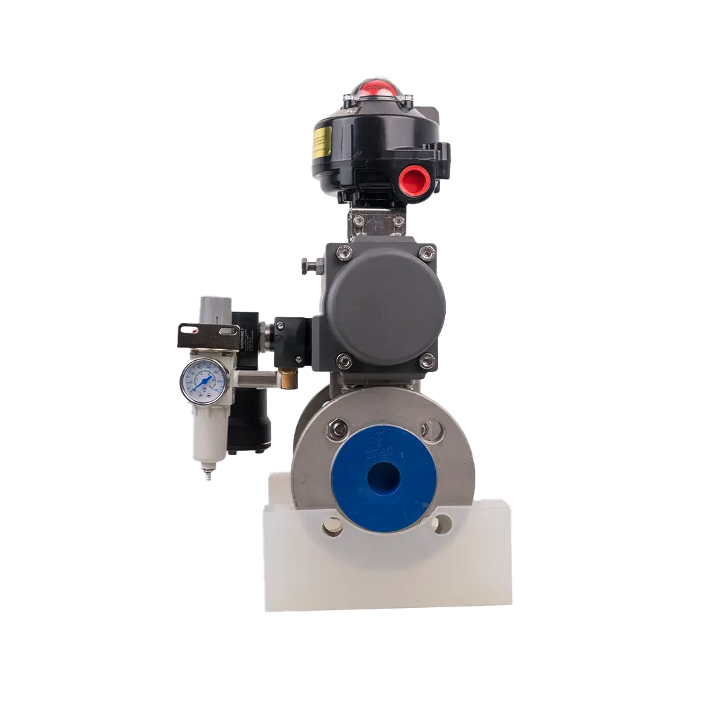 气动法兰球阀 4 气动法兰球阀3