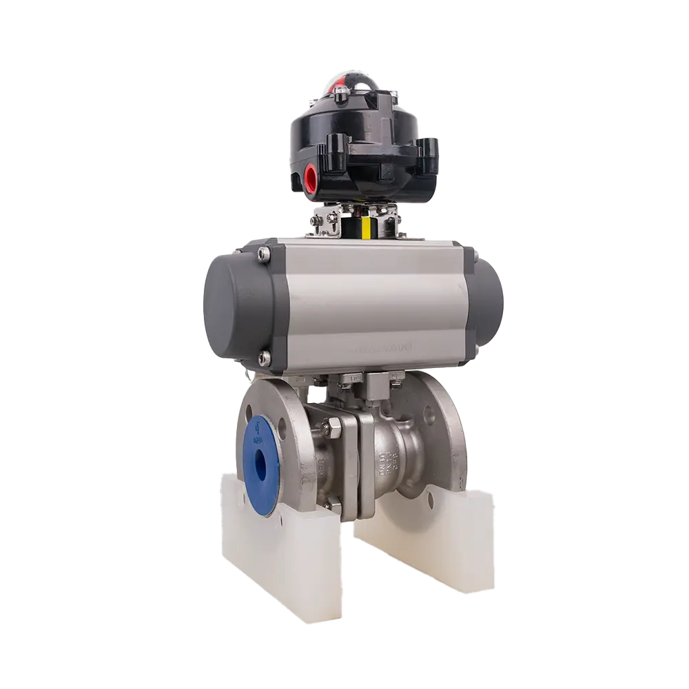 气动法兰球阀 3 气动法兰球阀4