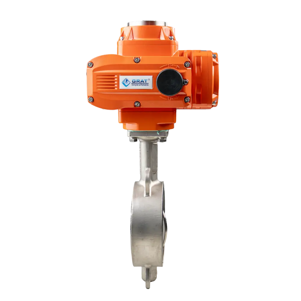 防爆电动软密封蝶阀 2 防爆对夹蝶阀3