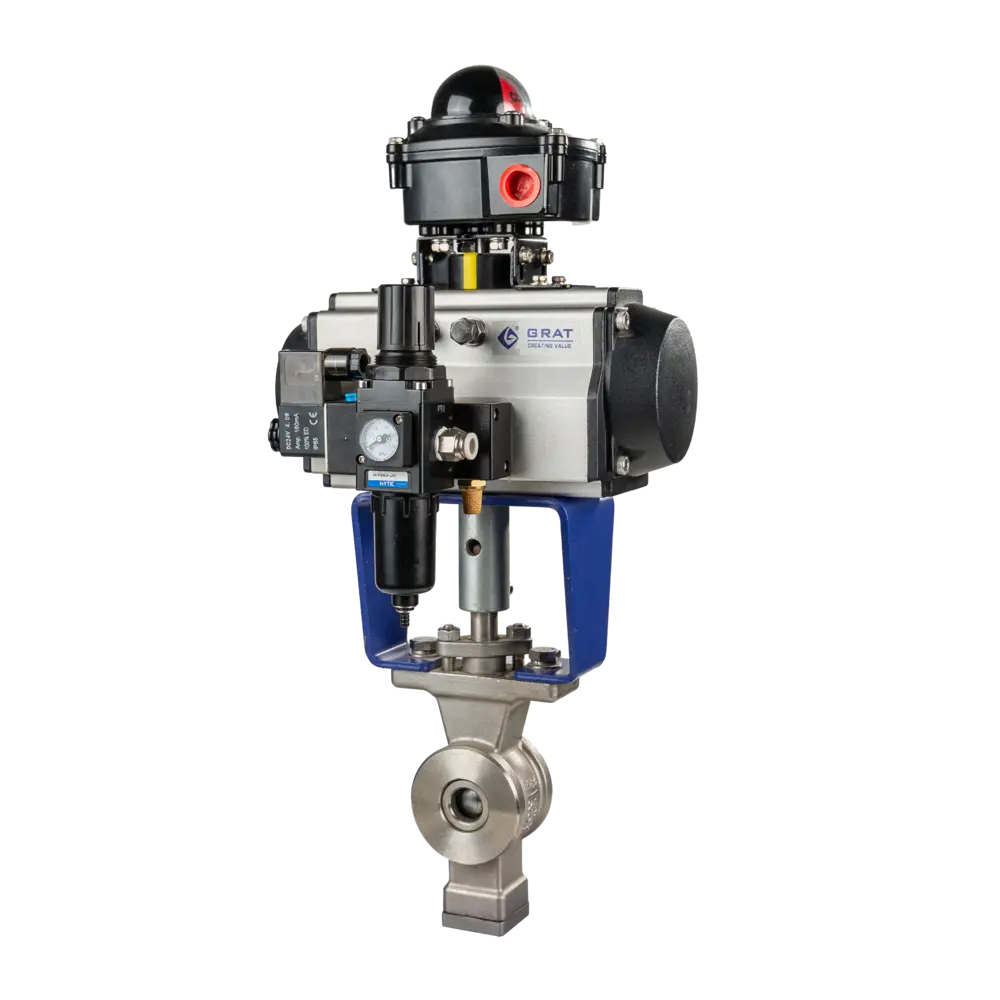 气动硬密封球阀 3 气动硬密封球阀对夹式