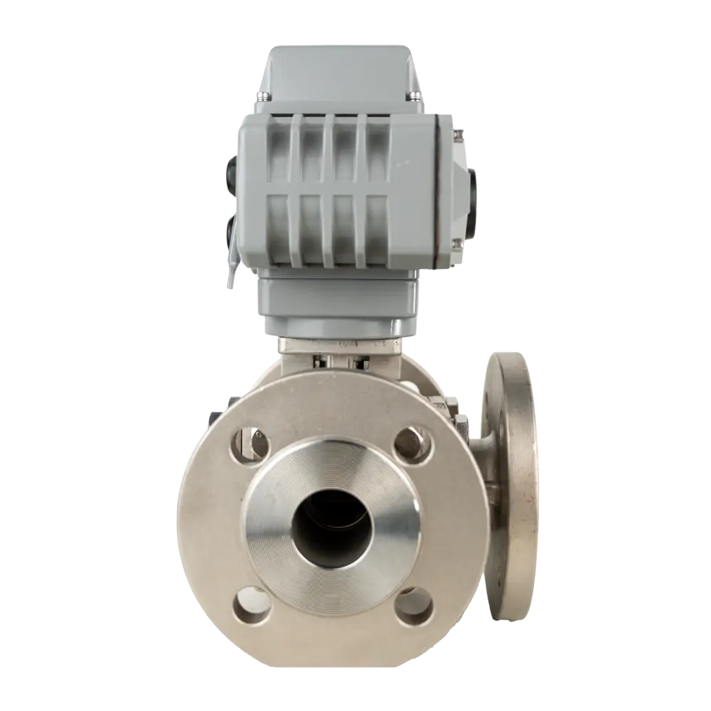 电动三通球阀 3 电动法兰三通球阀2