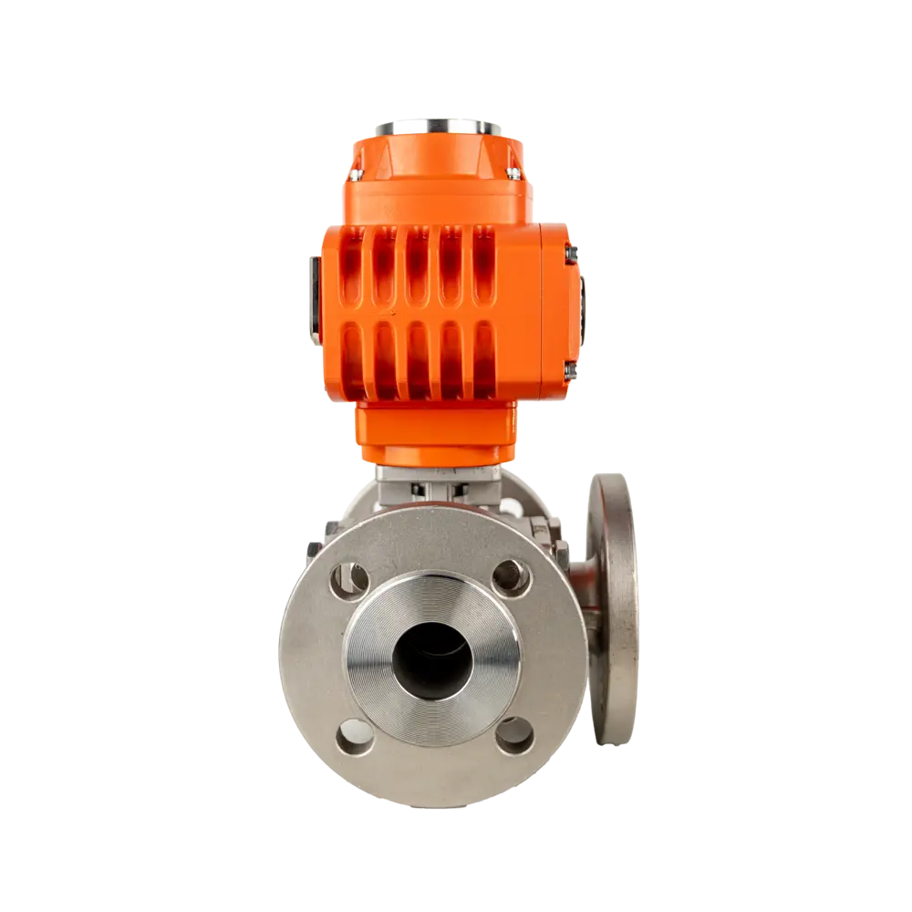 防爆电动三通球阀 3 防爆三通法兰球阀2