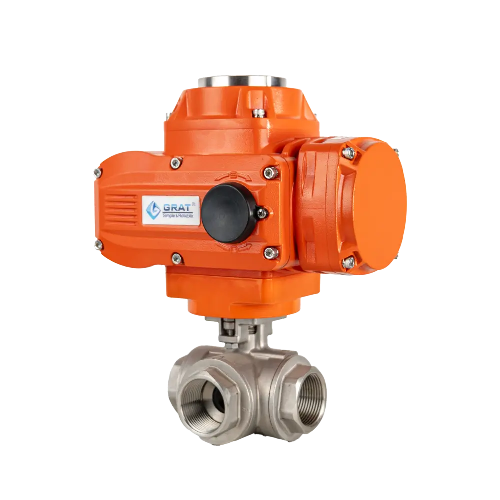 防爆电动三通球阀 4 防爆内螺纹三通球阀1