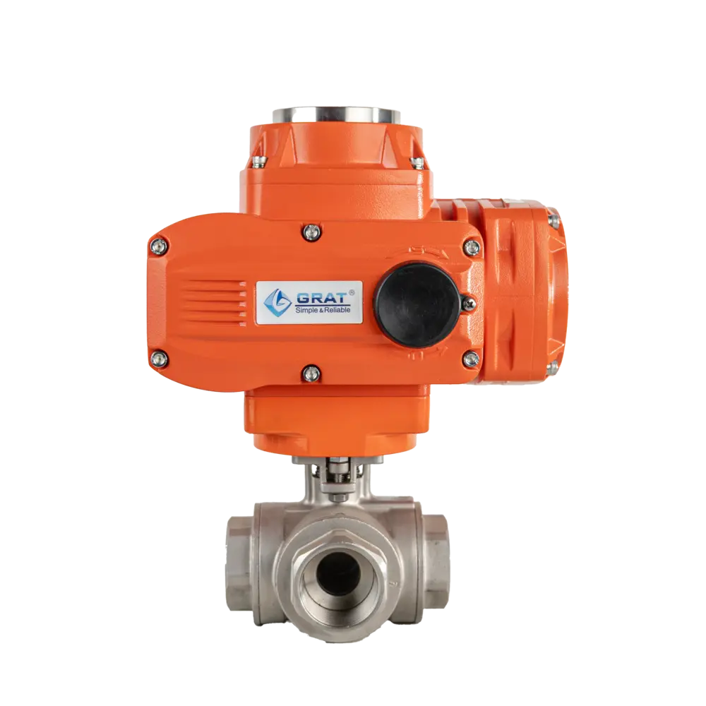 防爆电动三通球阀 5 防爆内螺纹三通球阀3