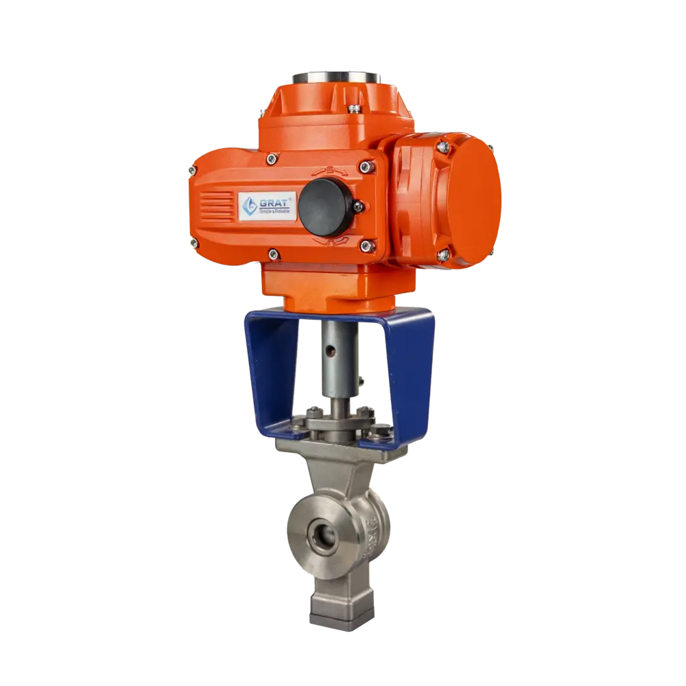 防爆电动v型调节阀 1 防爆对夹v型球阀1 2