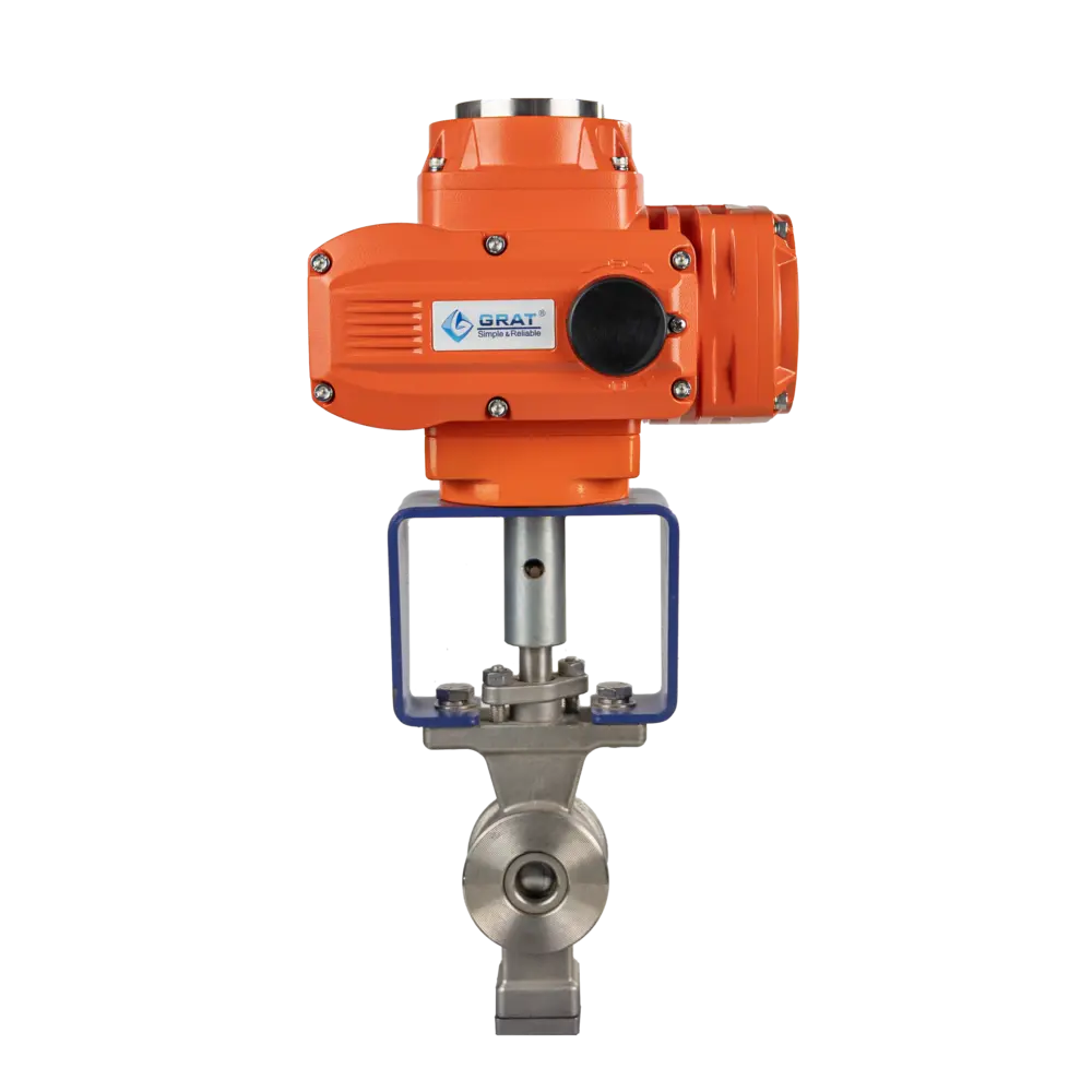 防爆电动v型调节阀 2 防爆对夹v型球阀1