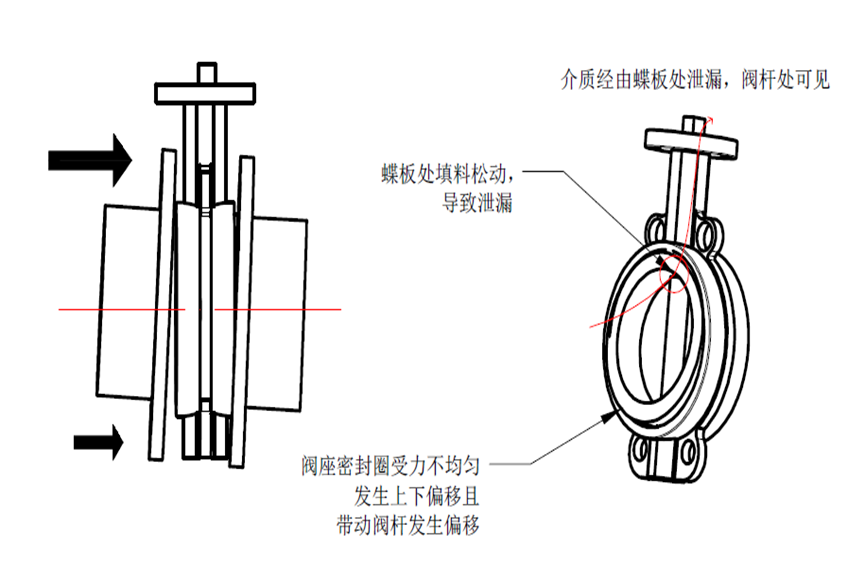 对夹式蝶阀阀杆泄漏原因及密封结构图示说明 12 image 6