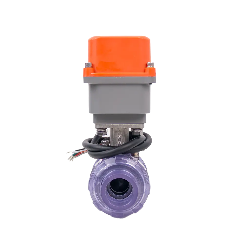 Clear UPVC Electric Valve 2 Clear UPVC Electric Valve 2