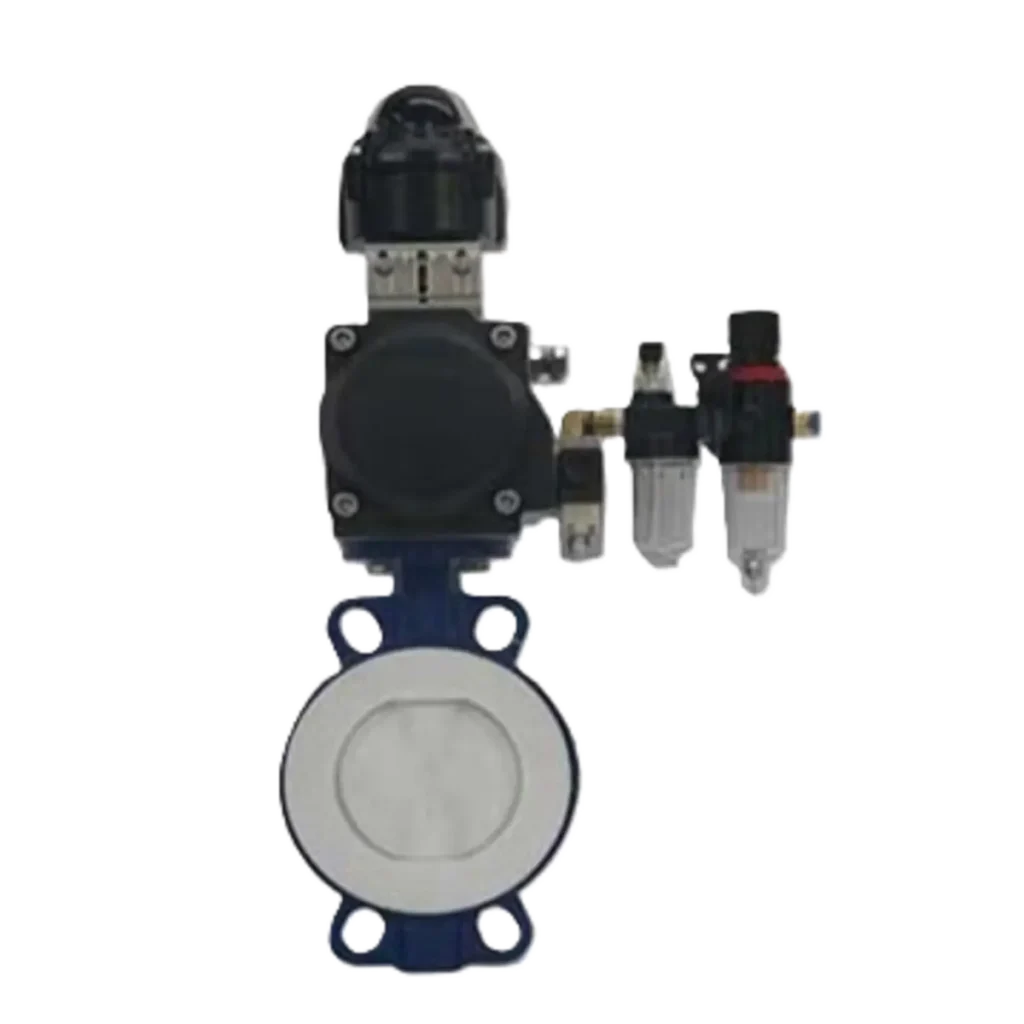 Fluorine-Lined Pneumatic Butterfly Valve-2 Fluorine Lined Pneumatic Butterfly Valve 2