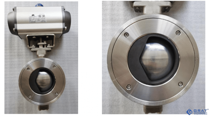 格莱特控制阀防冲刷对夹式球阀(可提供法兰式连接) 格莱特控制阀防冲刷对夹式球阀(可提供法兰式连接)