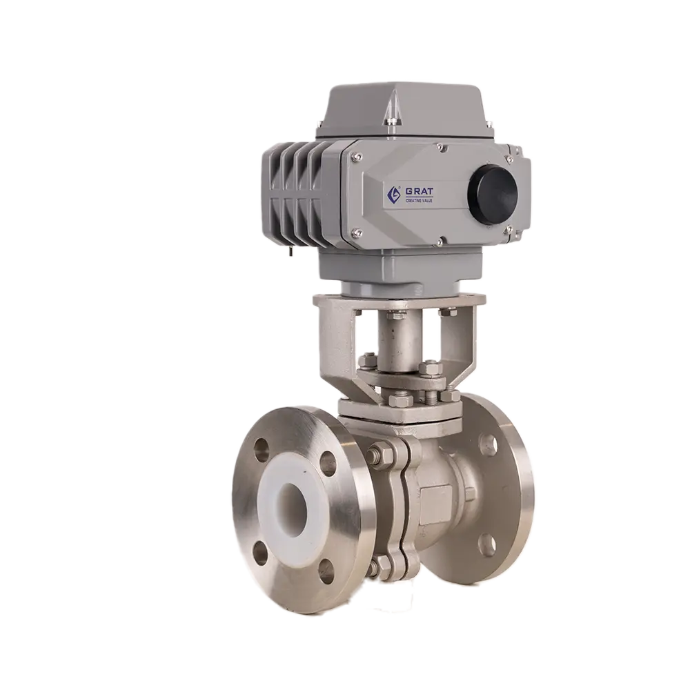 PTFEPFA-Lined Electric Ball Valve-2 PTFEPFA Lined Electric Ball Valve 2 1