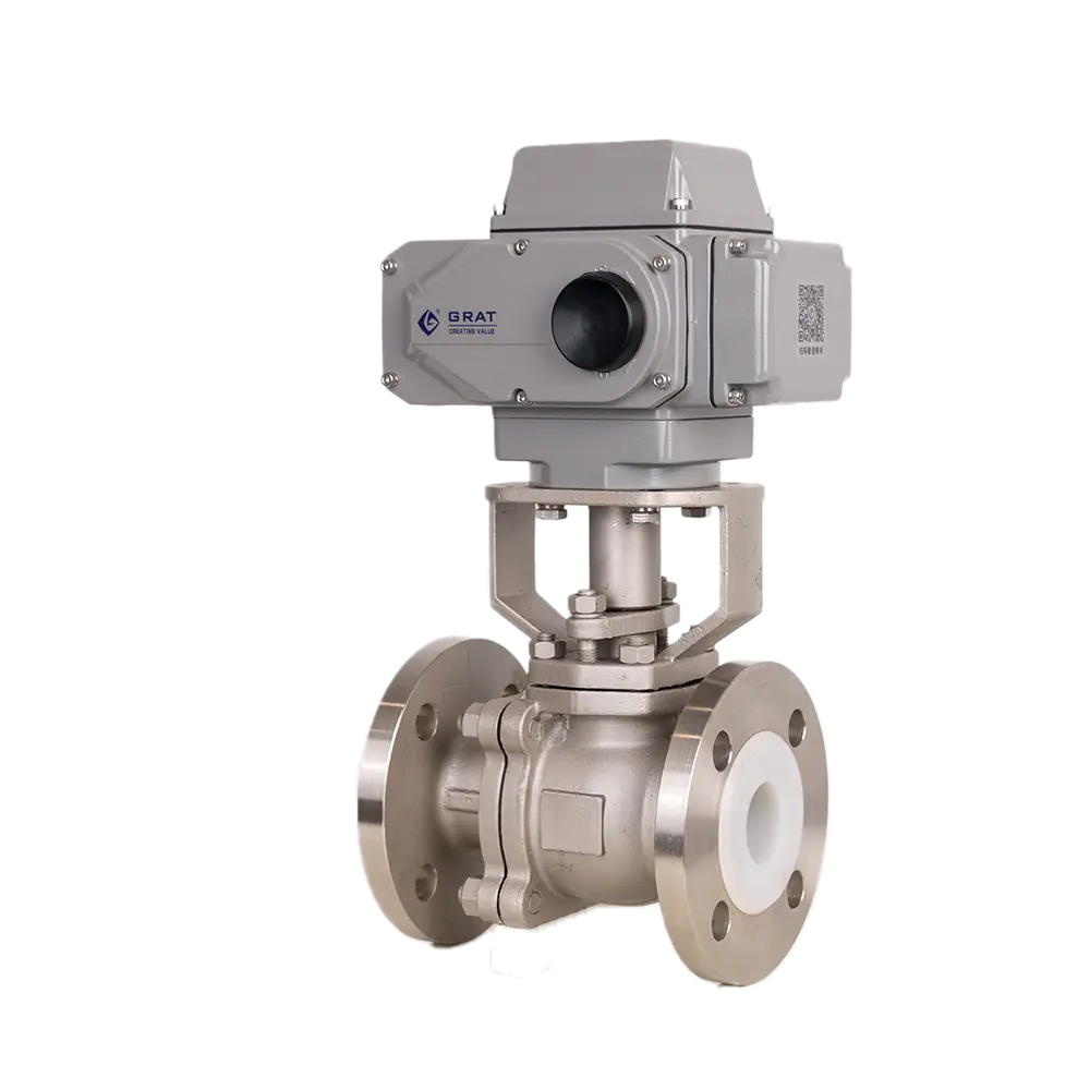 PTFEPFA Lined Electric Ball Valve