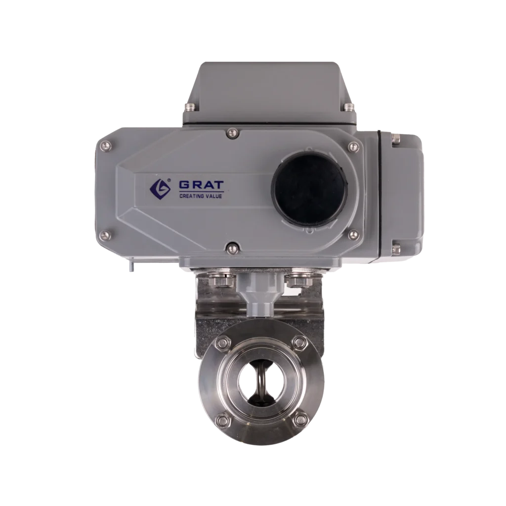 Sanitary Clamp Electric Butterfly Valve