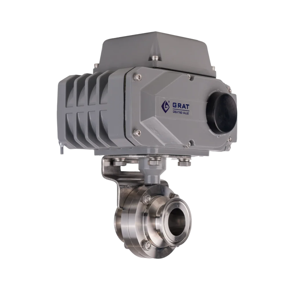 Sanitary Clamp Electric Butterfly Valve-2 Sanitary Clamp Electric Butterfly Valve 2