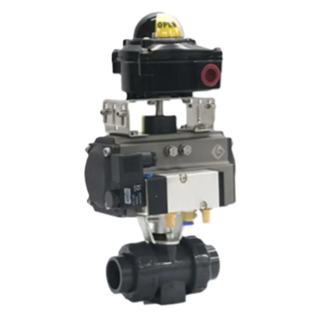 UPVC Pneumatic Ball Valve UPVC Pneumatic Ball Valve